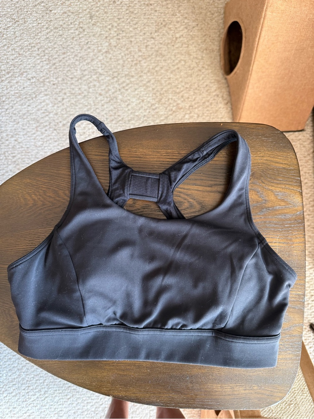 lululemon athletica Black Racerback Sports Bra sz 8